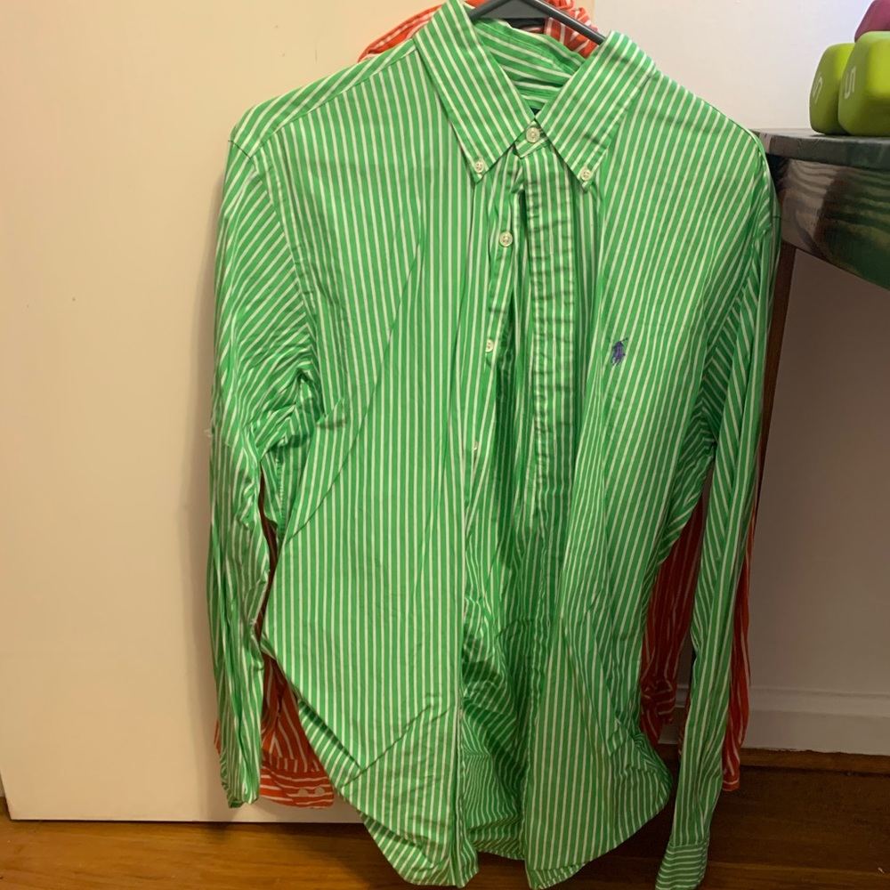 Green Ralph Lauren shirt